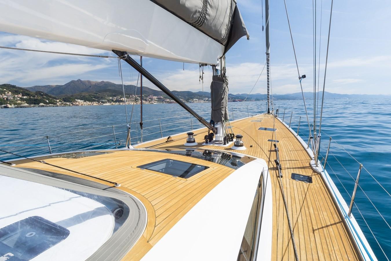 a boat on the water aboard SHADOW Yacht for Sale