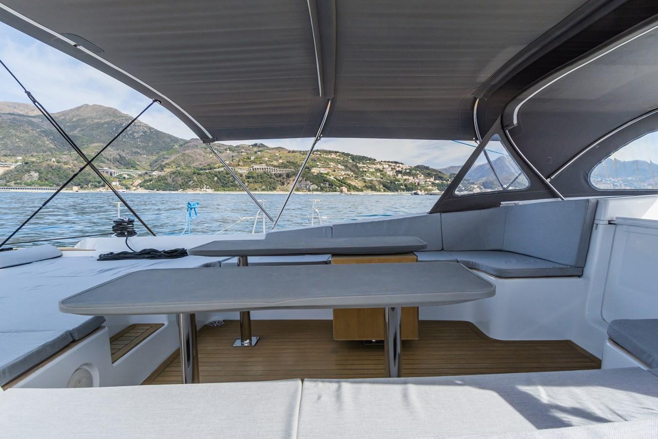 a boat on the water aboard SHADOW Yacht for Sale