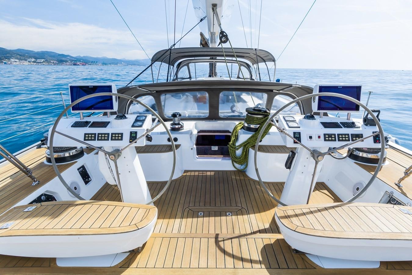 a boat on the water aboard SHADOW Yacht for Sale