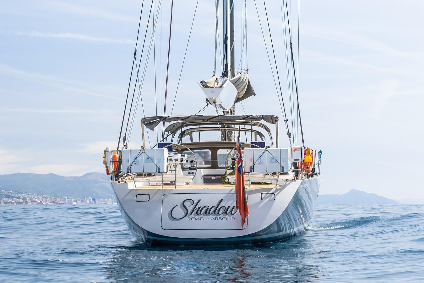 a boat in the water aboard SHADOW Yacht for Sale