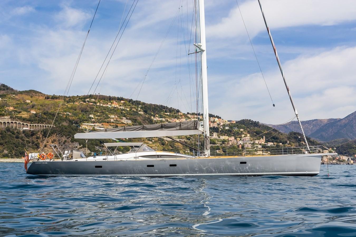a boat on the water aboard SHADOW Yacht for Sale