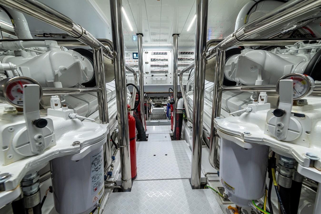 inside of a vehicle aboard AMWAJ Yacht for Sale