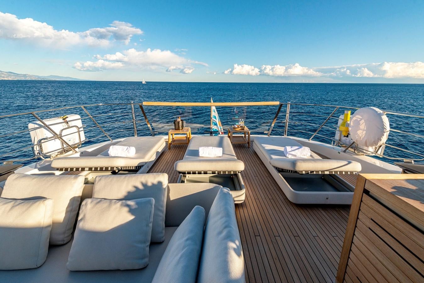 a boat on the water aboard AMWAJ Yacht for Sale