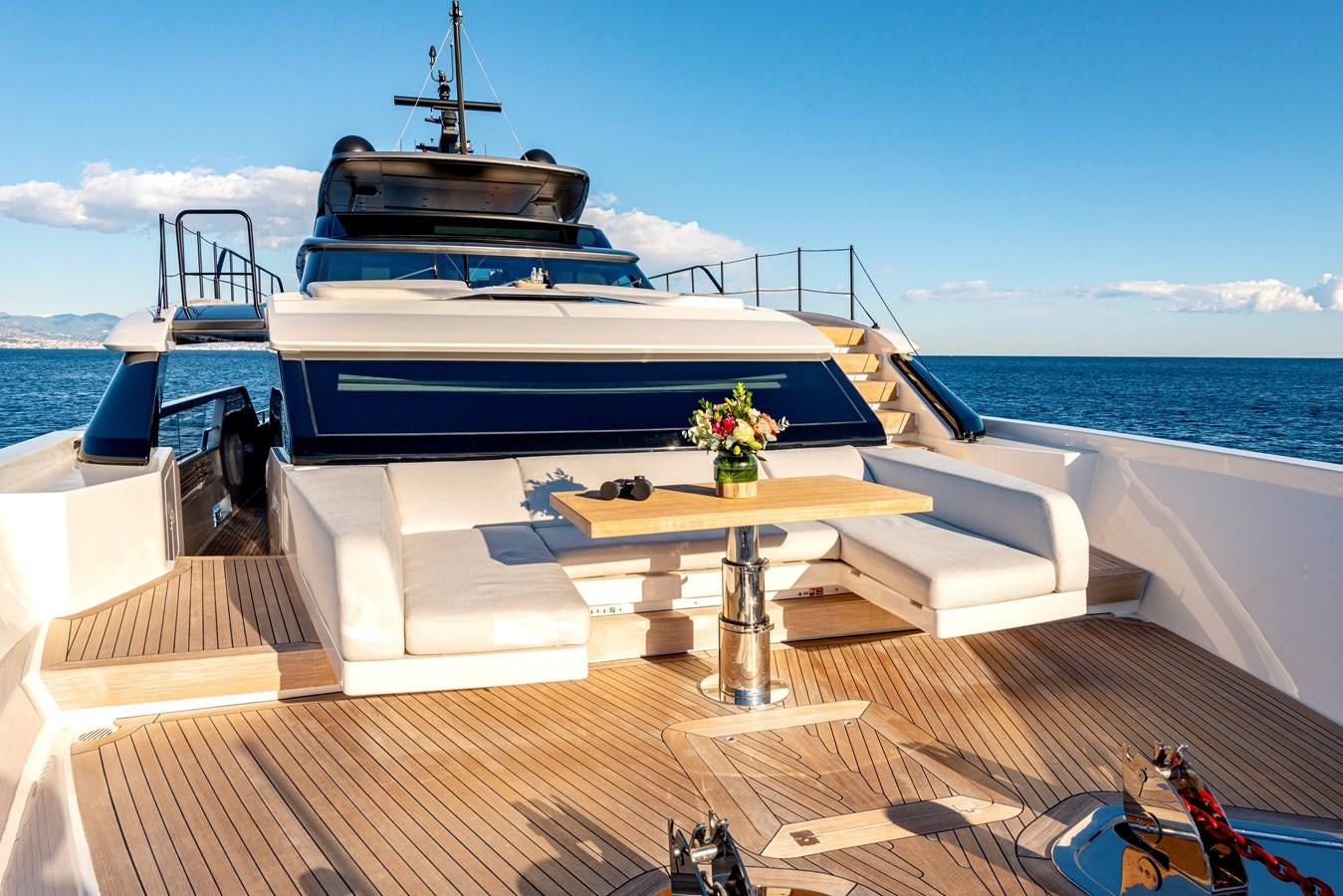a boat on a dock aboard AMWAJ Yacht for Sale