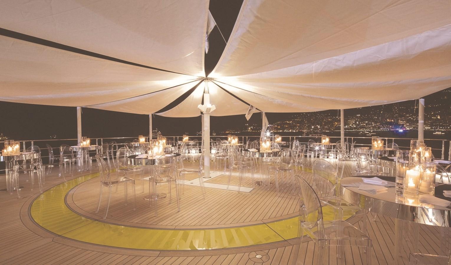 a large building with a large dome aboard STELLA MARIS Yacht for Sale