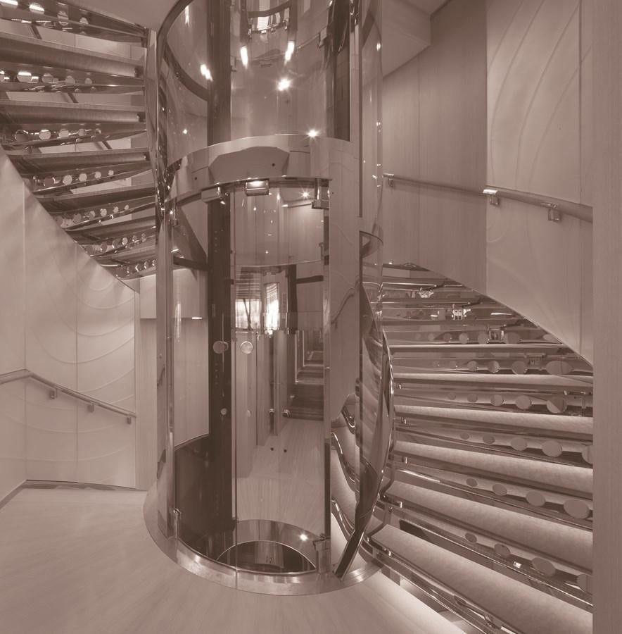 a metal object with a metal frame aboard STELLA MARIS Yacht for Sale