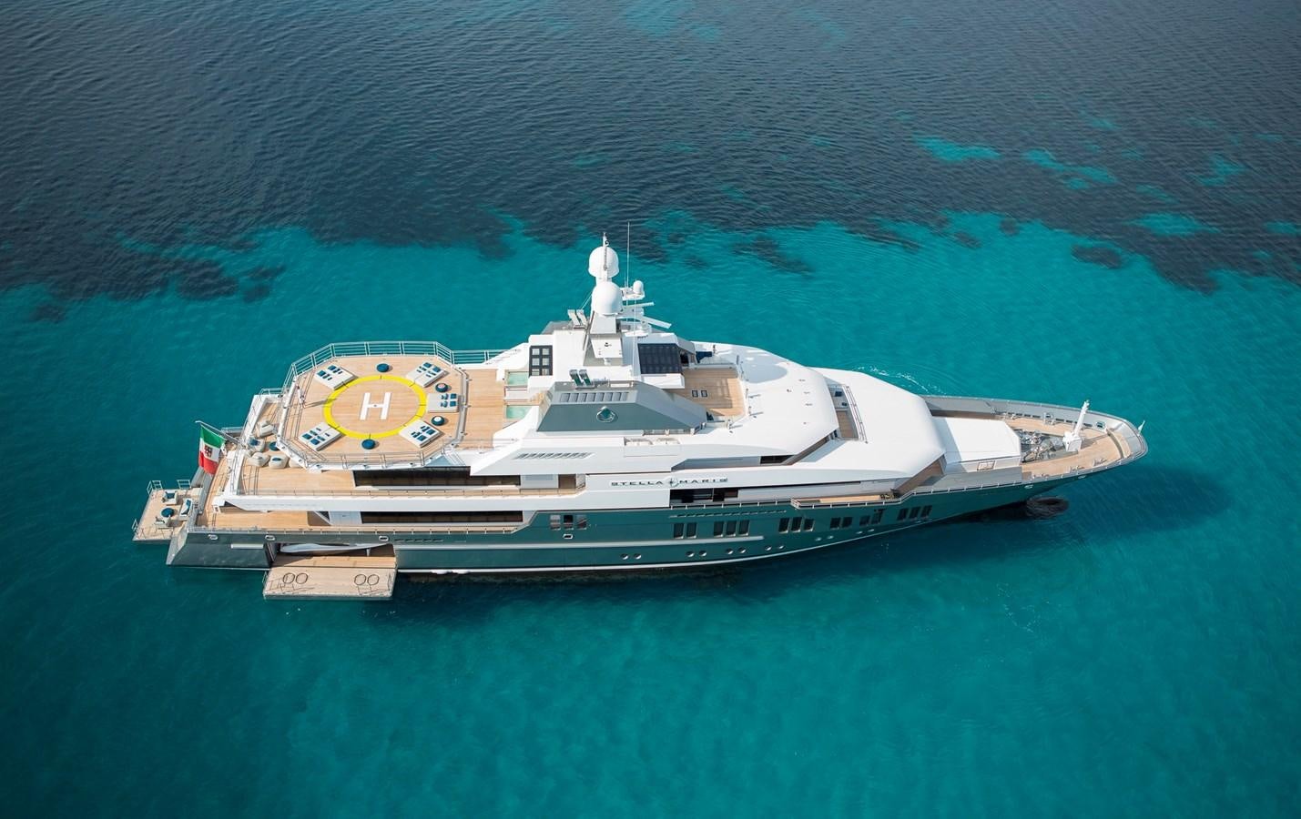 a ship in the water aboard STELLA MARIS Yacht for Sale