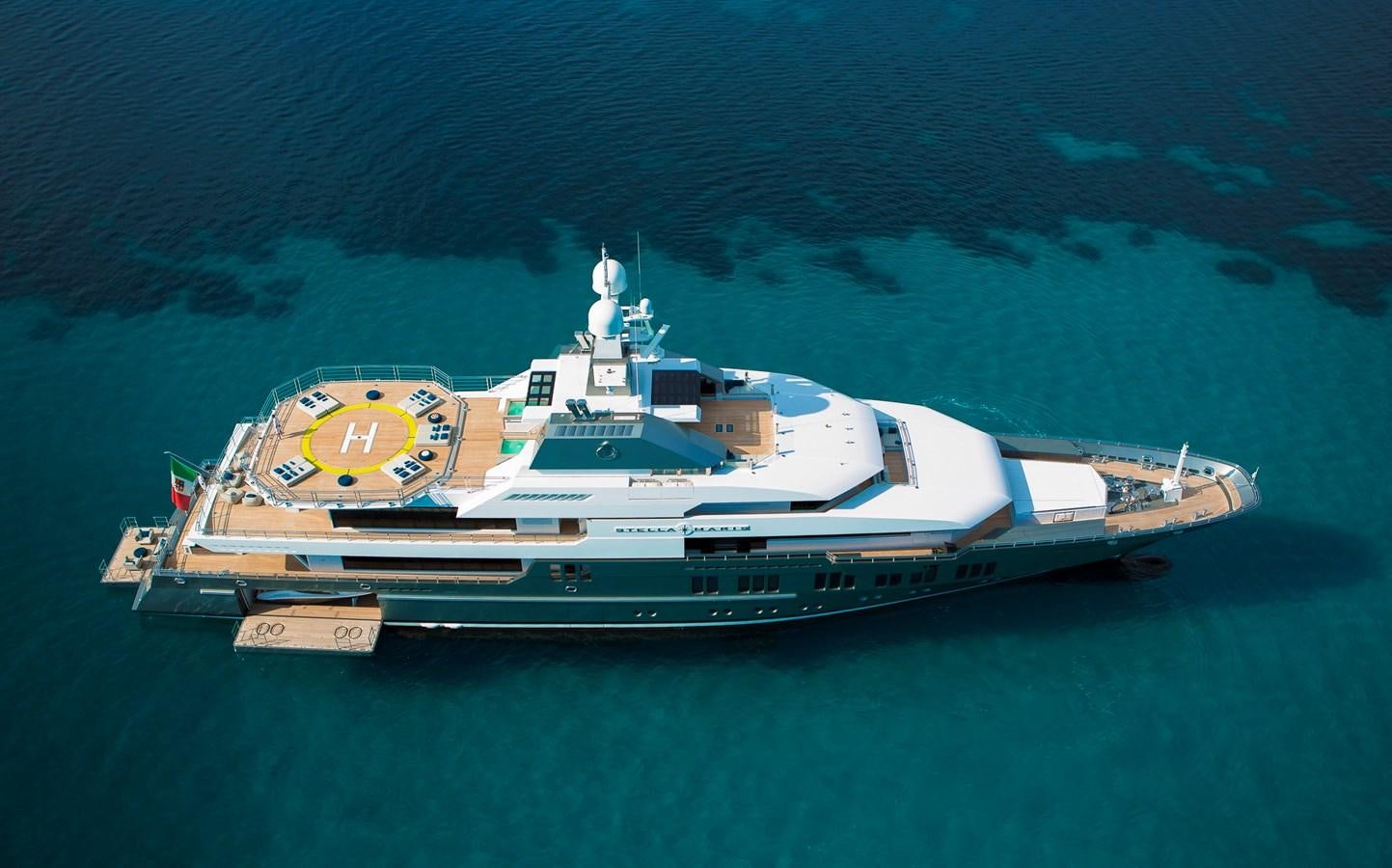 a ship in the water aboard STELLA MARIS Yacht for Sale