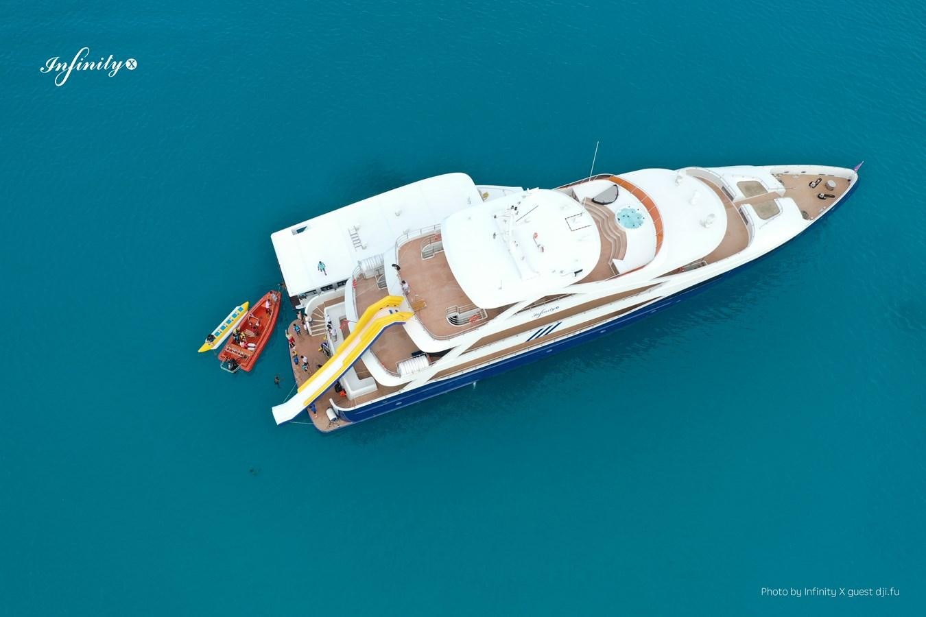 a model of a space ship aboard INFINITY X Yacht for Sale
