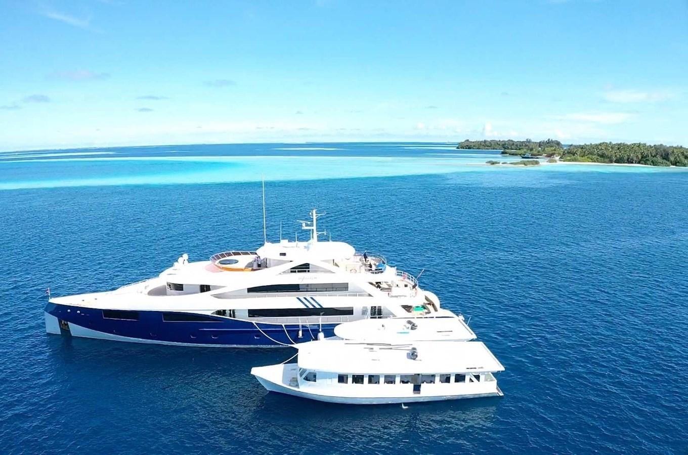 a boat on the water aboard INFINITY X Yacht for Sale