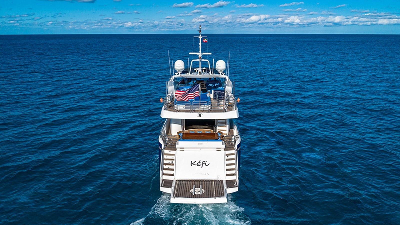 a boat on the water aboard KEFI Yacht for Sale
