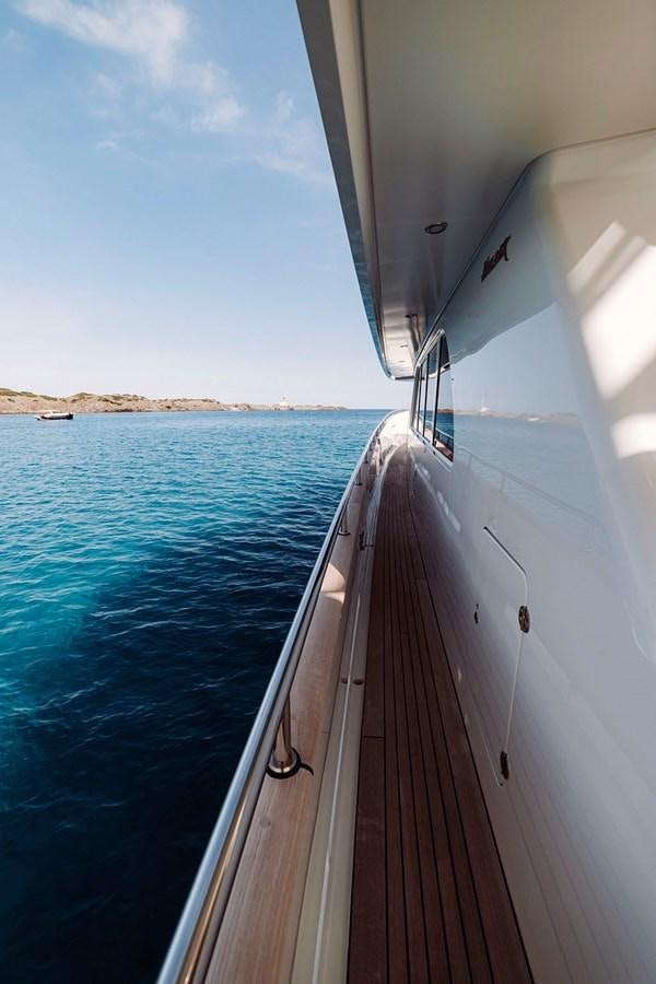 a boat on the water aboard LAS NINAS Yacht for Sale