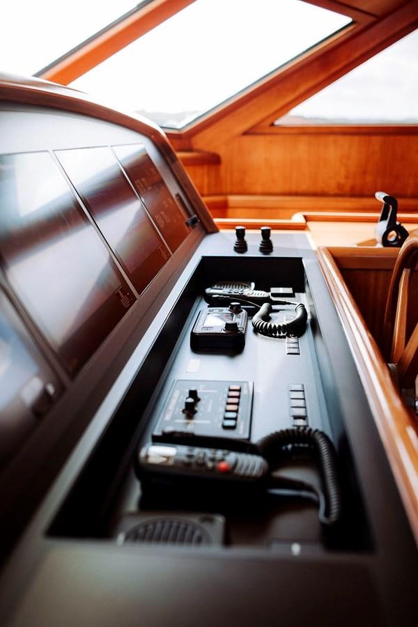 a black and white piano aboard LAS NINAS Yacht for Sale