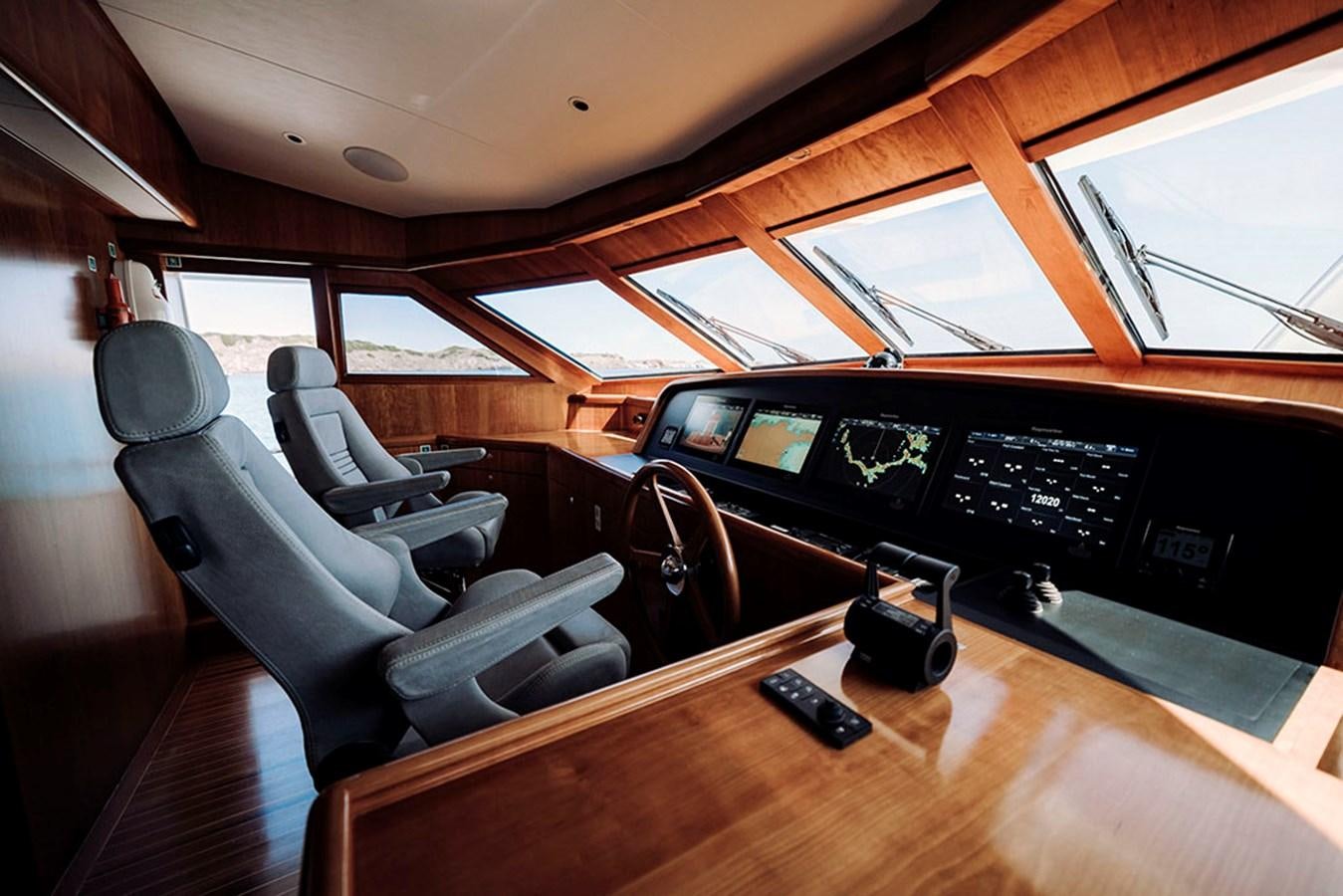 inside of a vehicle aboard LAS NINAS Yacht for Sale