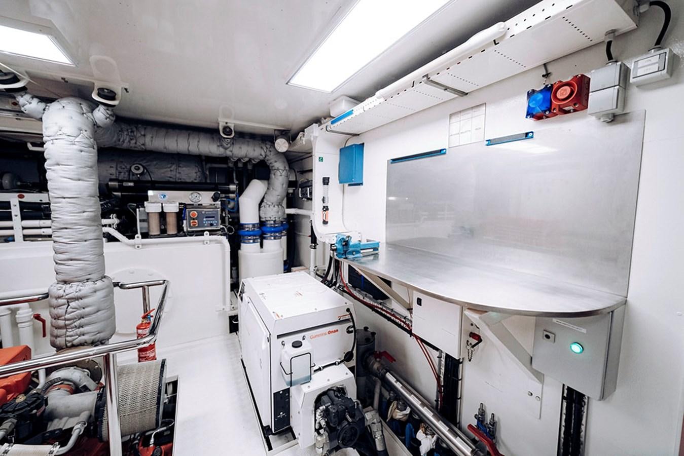a room with machinery and equipment aboard LAS NINAS Yacht for Sale