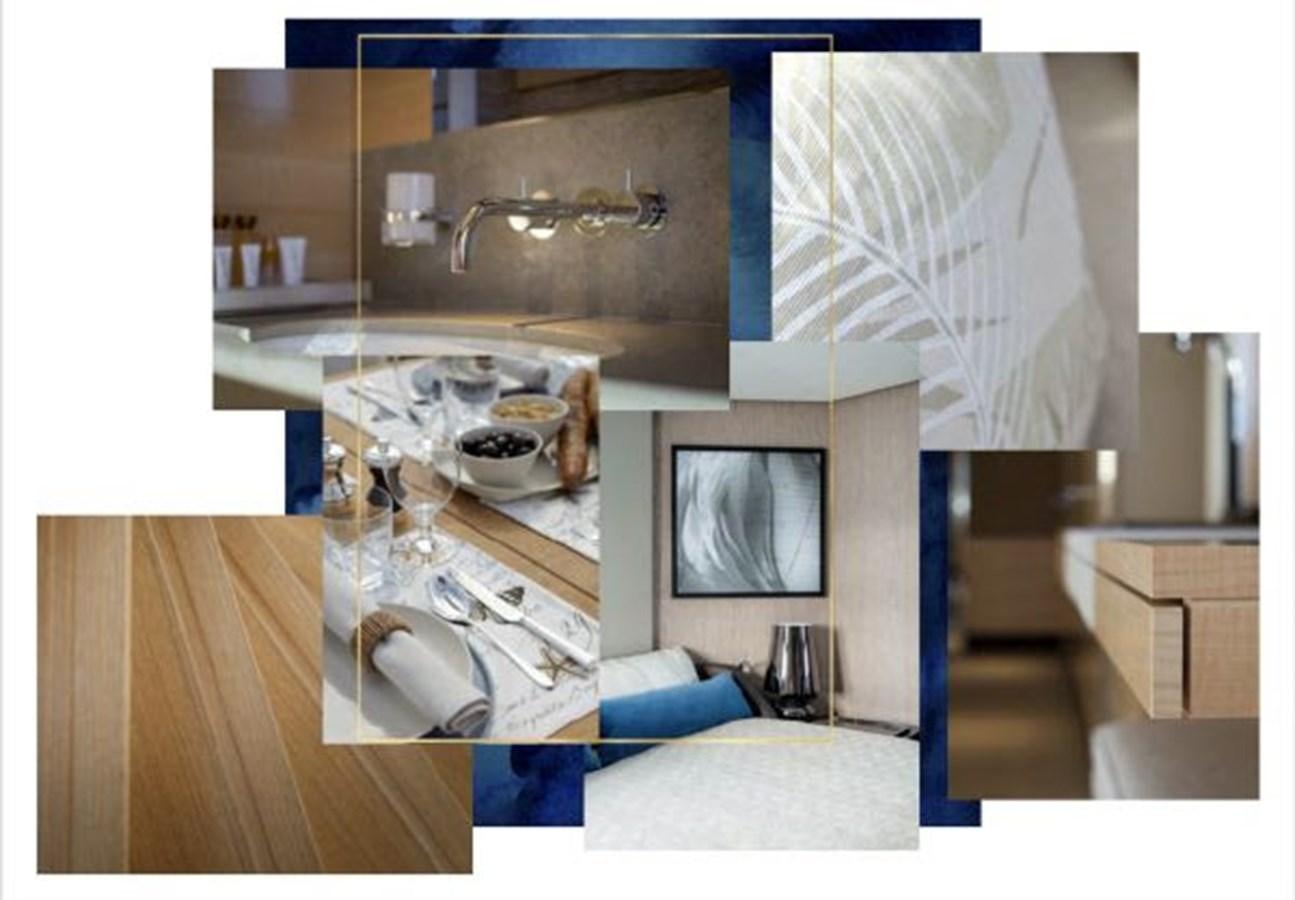 a kitchen with a sink and a mirror aboard 2023 MCCONAGHY MAKARA Yacht for Sale