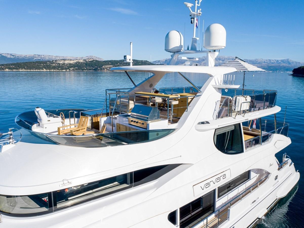 a boat on the water aboard VARVARA Yacht for Sale
