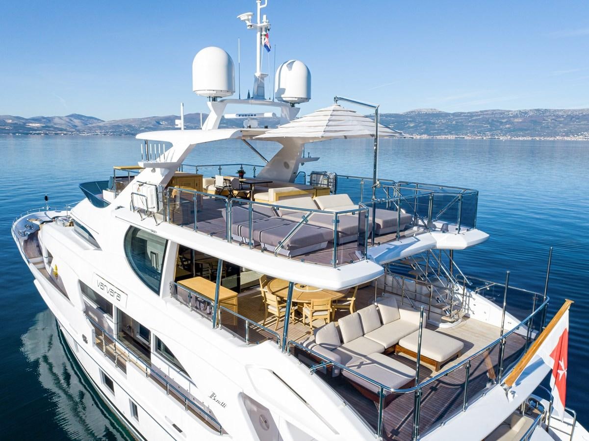 a boat in the water aboard VARVARA Yacht for Sale