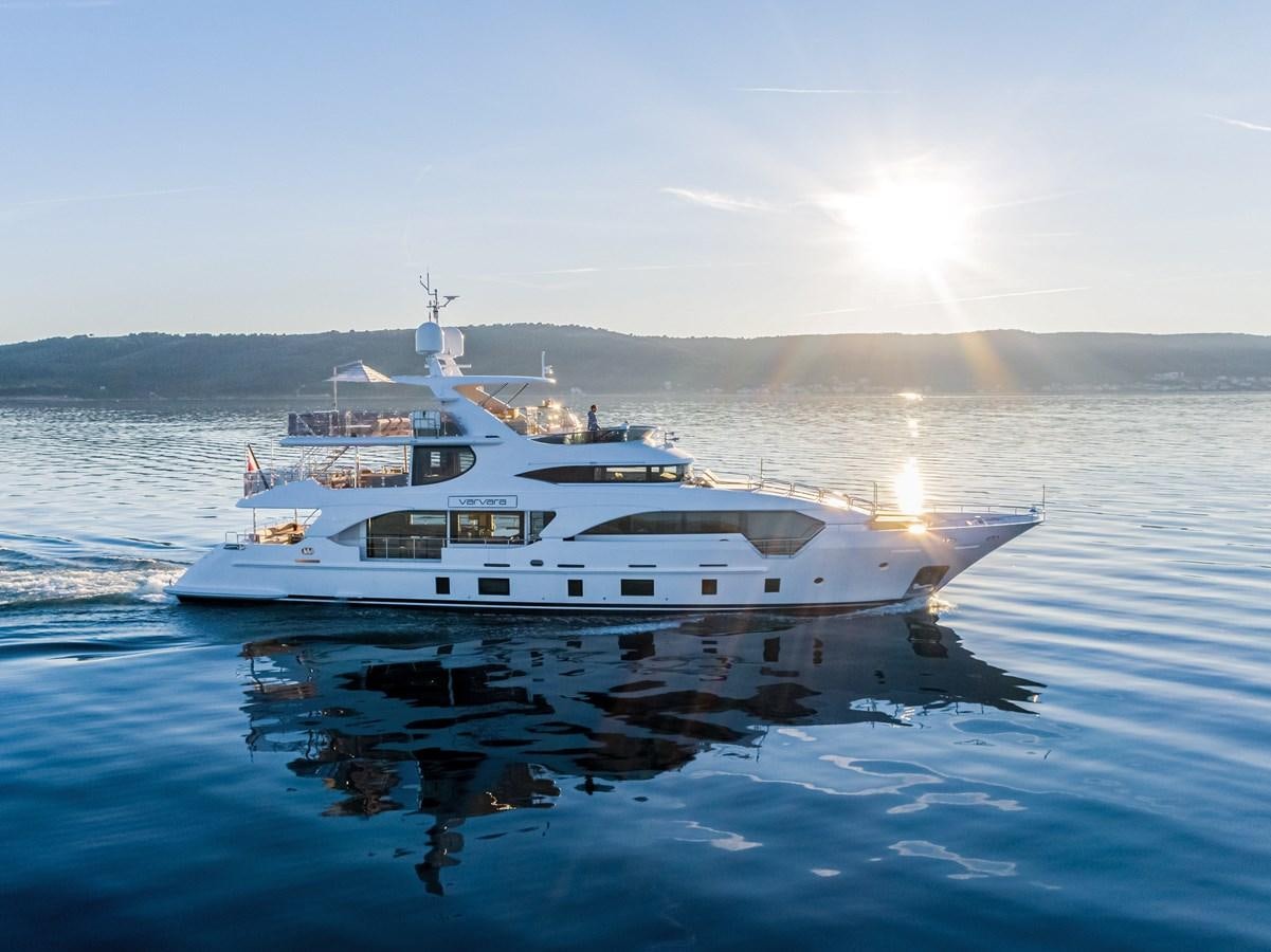 a boat on the water aboard VARVARA Yacht for Sale