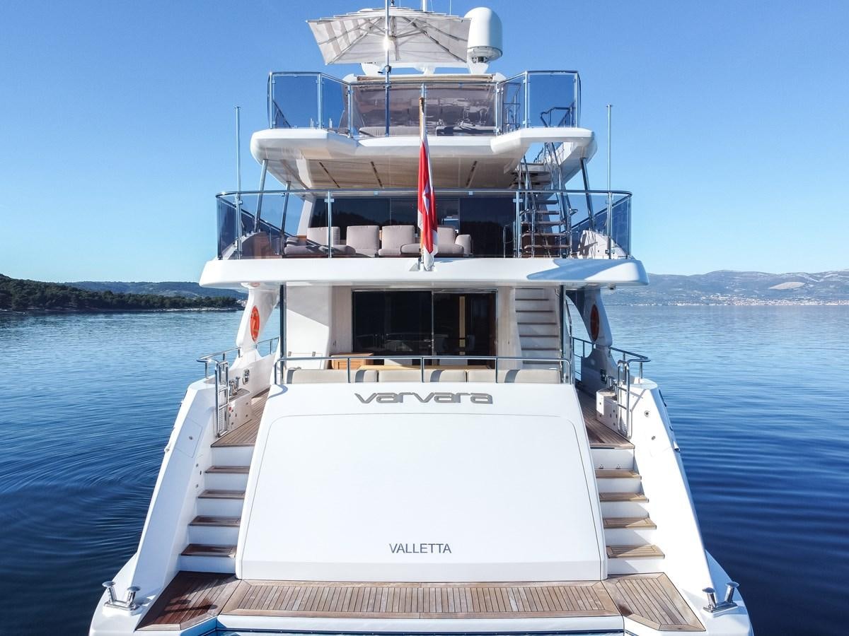 a boat on the water aboard VARVARA Yacht for Sale