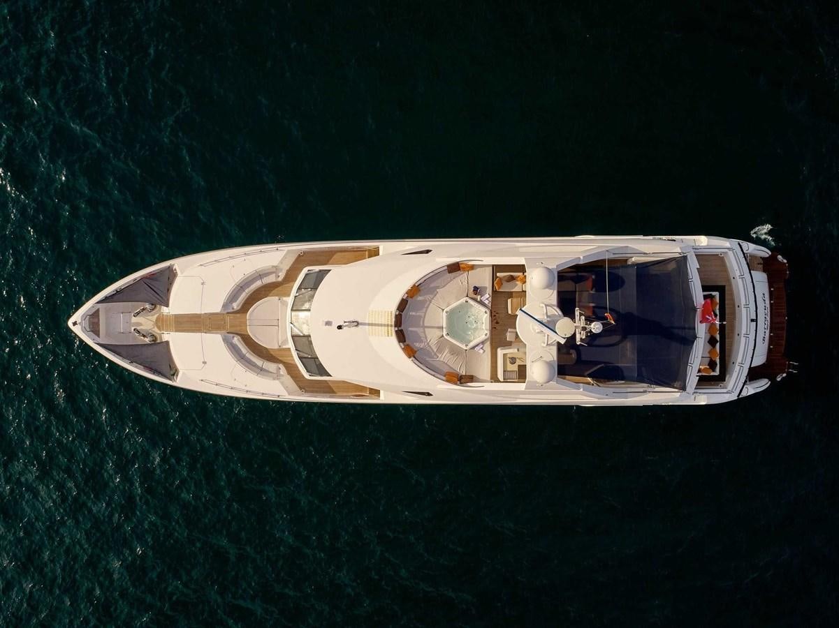 a white and red vehicle aboard BARRACUDA RED SEA Yacht for Sale