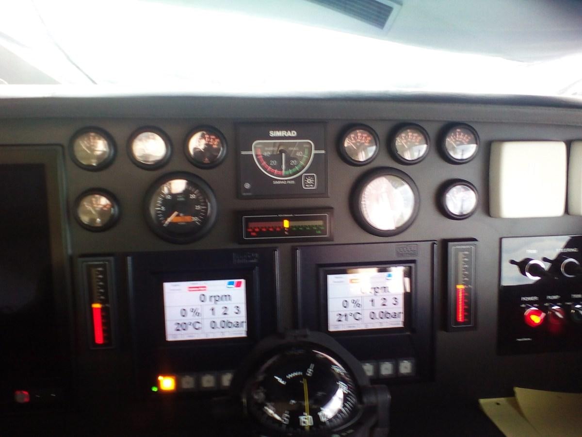 the inside of a car aboard SUN ANEMOS Yacht for Sale