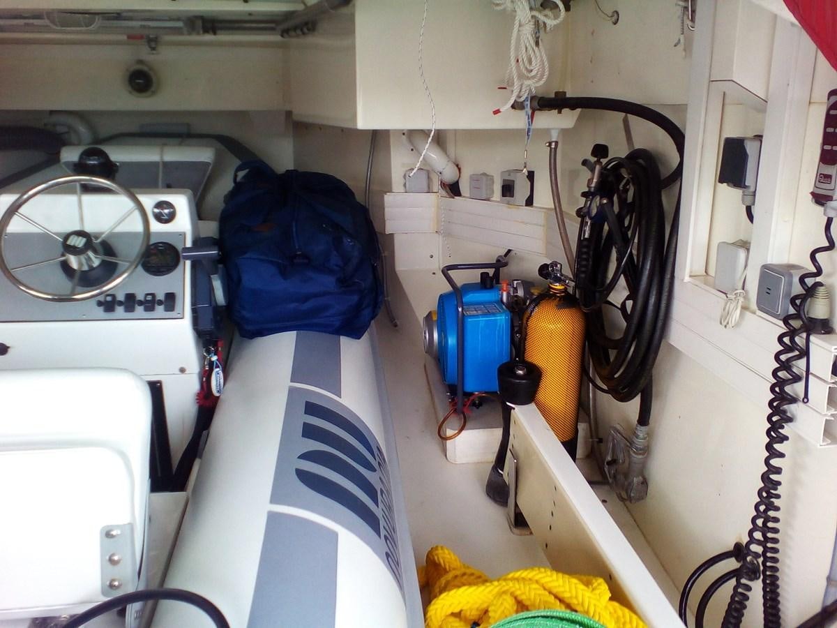 a room with equipment and equipment aboard SUN ANEMOS Yacht for Sale