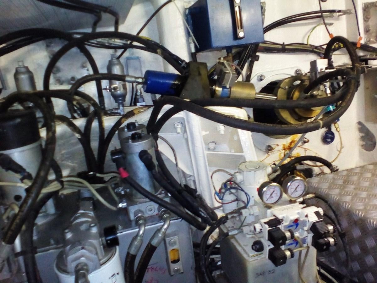 a close-up of a machine aboard SUN ANEMOS Yacht for Sale