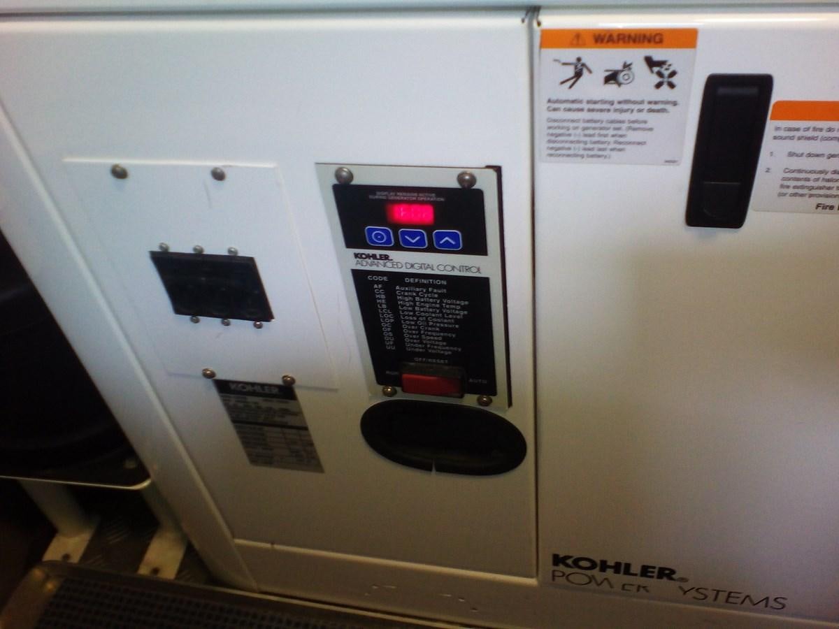 a white machine with a display aboard SUN ANEMOS Yacht for Sale