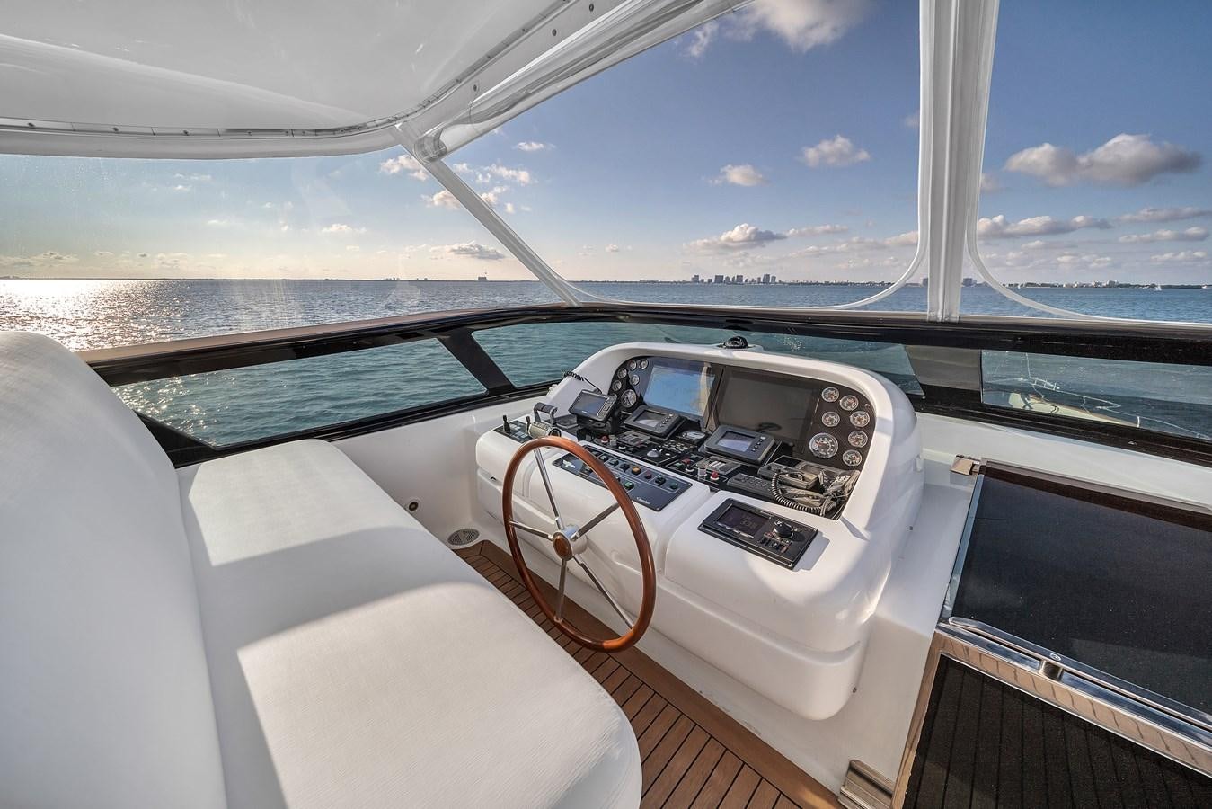 inside of a car aboard DOMINIC Yacht for Sale