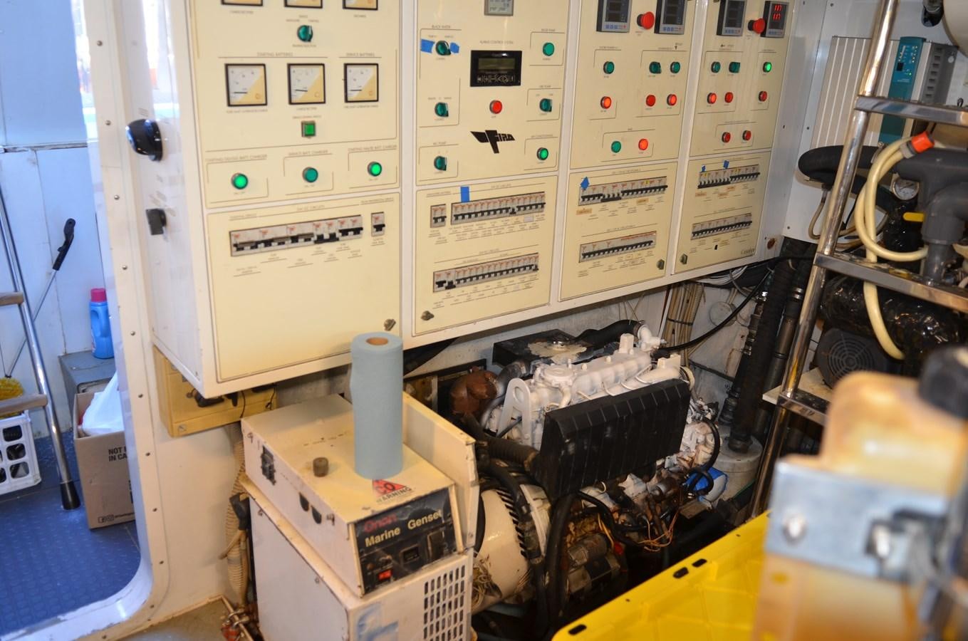 a machine with many wires aboard DOMINIC Yacht for Sale