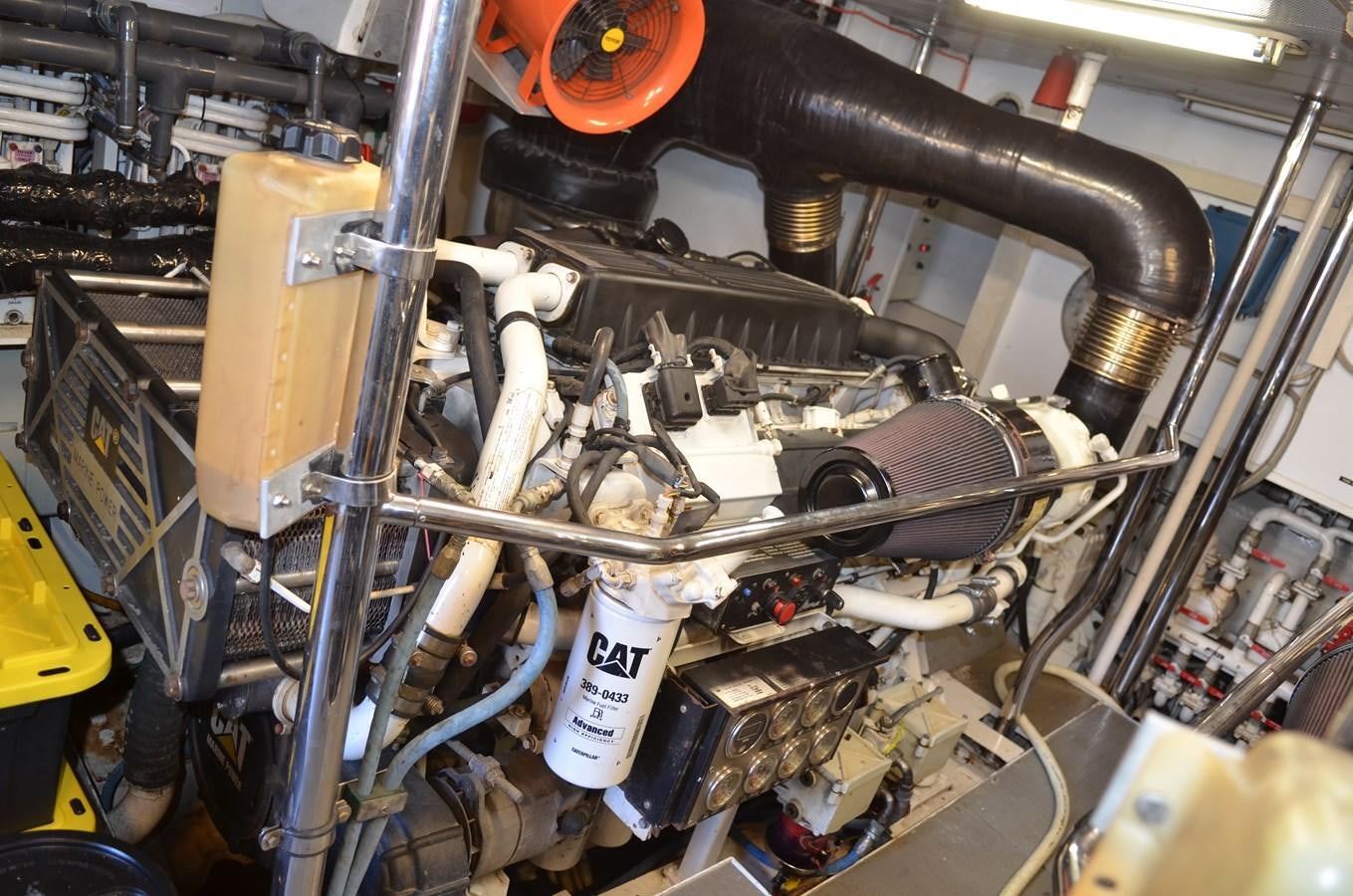 a machine with a metal frame aboard DOMINIC Yacht for Sale