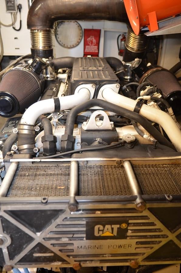 a close-up of a machine aboard DOMINIC Yacht for Sale