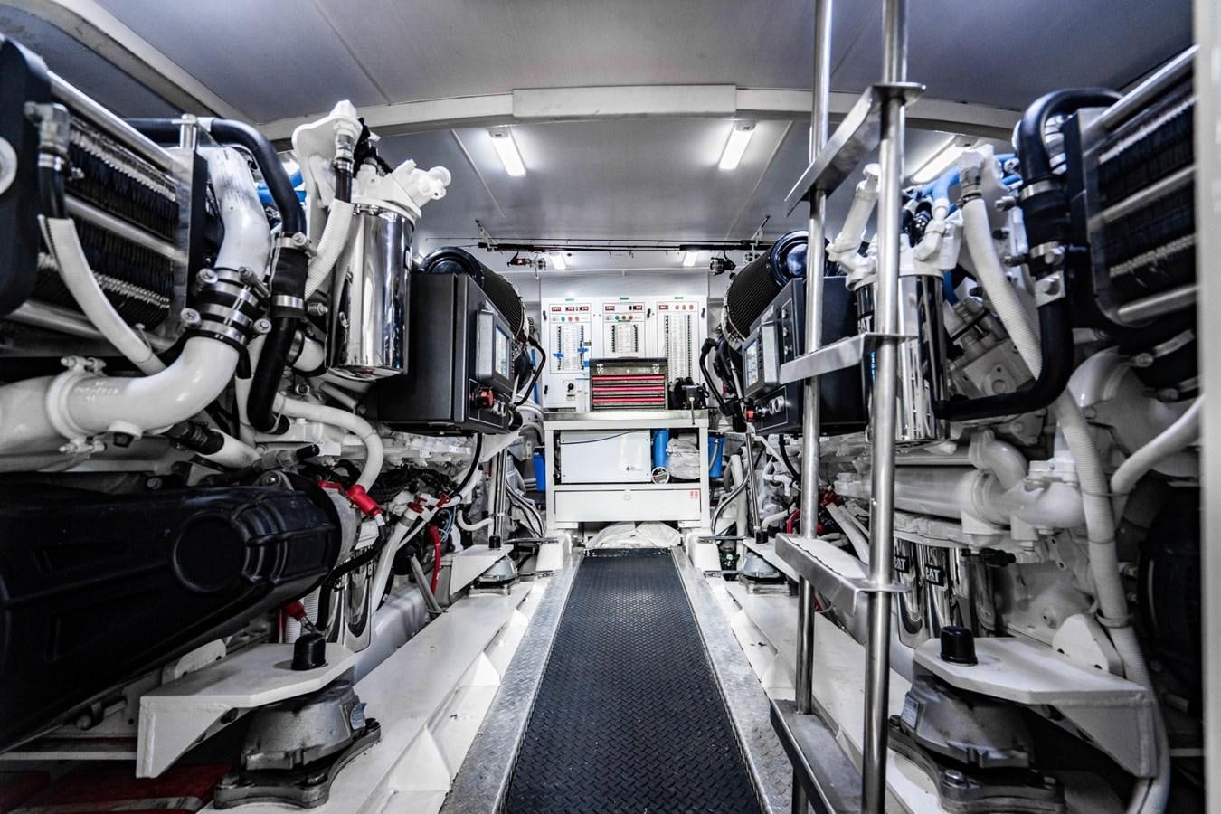 a room with machinery aboard MAYA Yacht for Sale