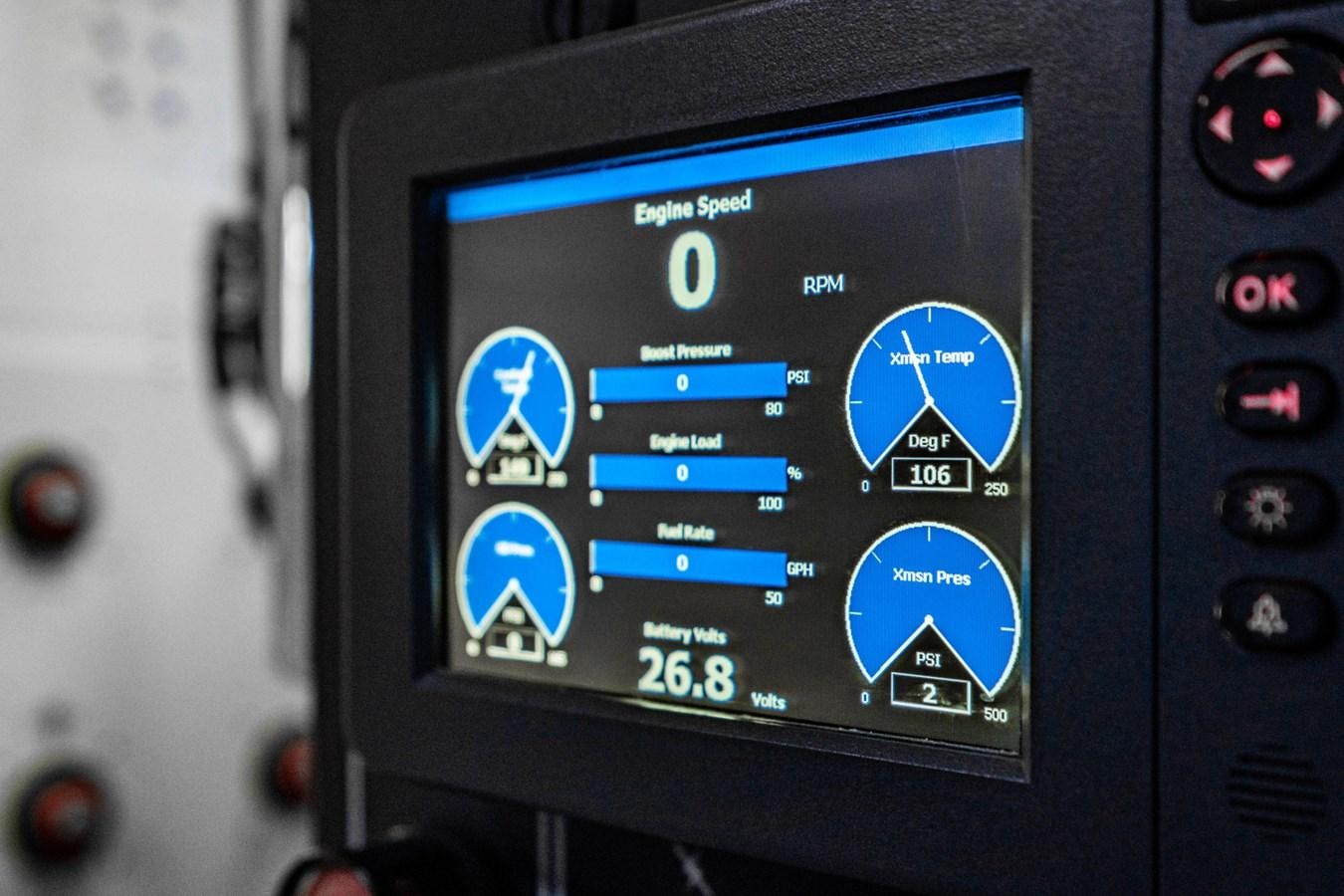 a close-up of a computer aboard MAYA Yacht for Sale