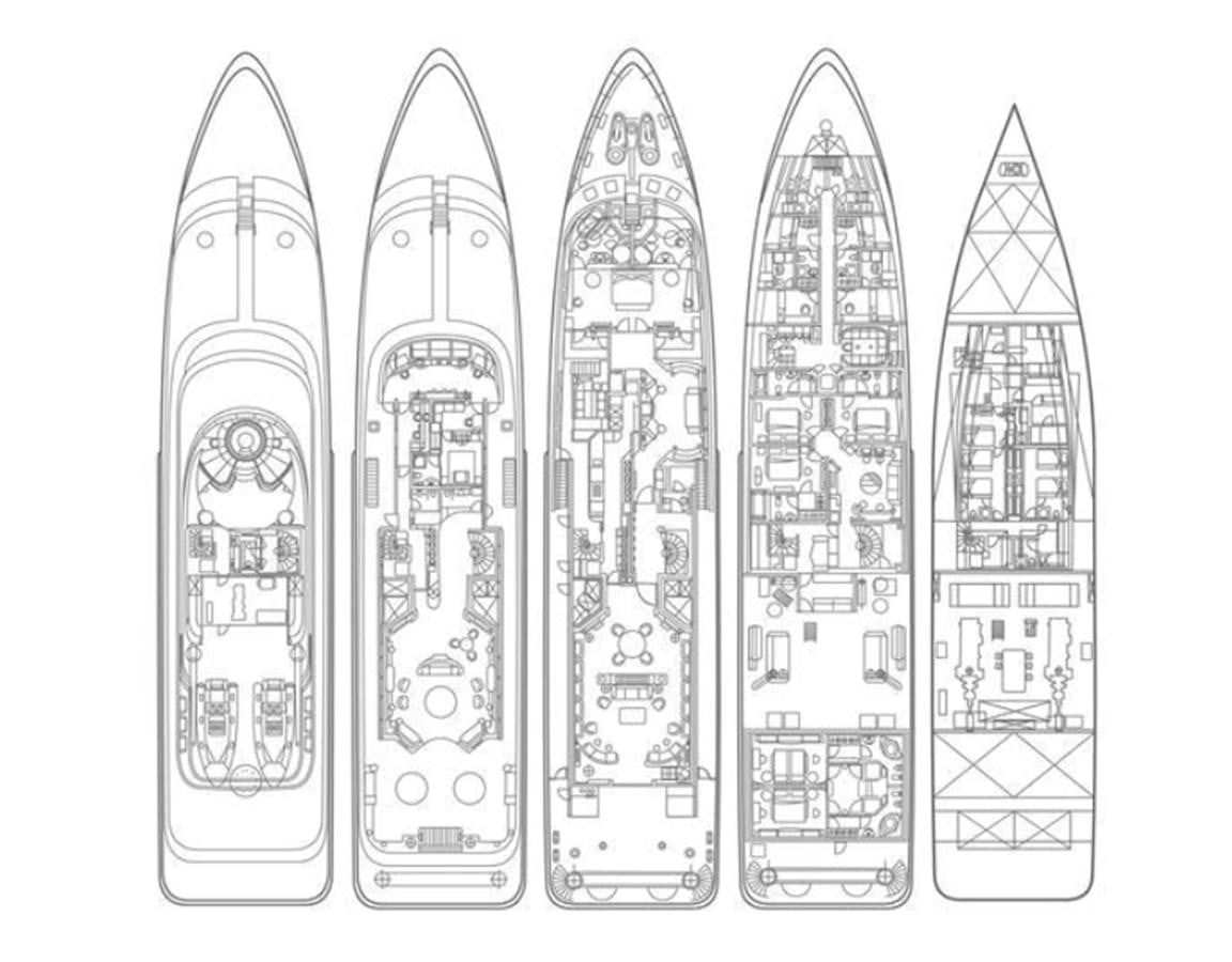 diagram aboard AMORE MIO 2 Yacht for Sale