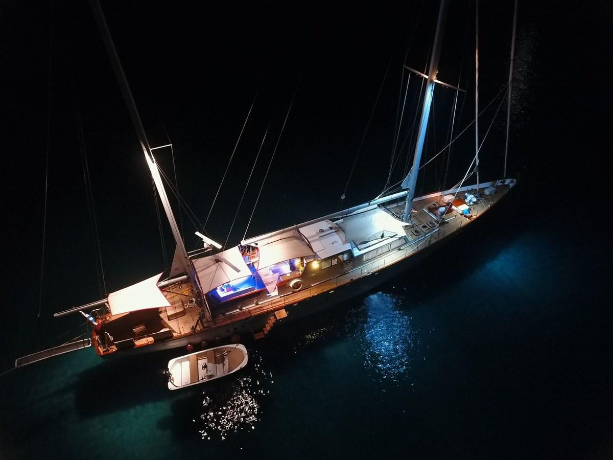 a ship on the water aboard LAMADINE Yacht for Sale