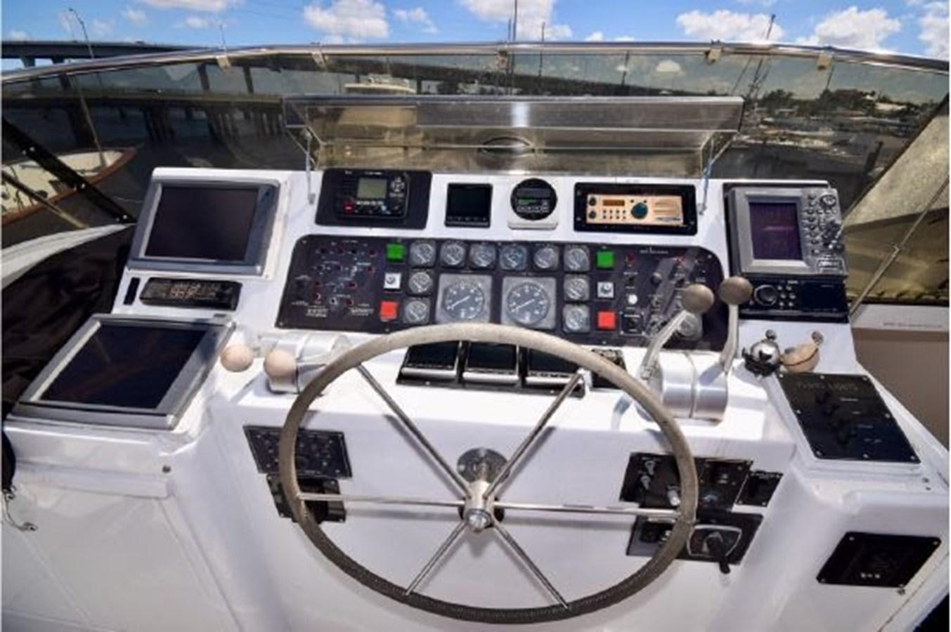 the cockpit of a plane aboard MAC LL Yacht for Sale
