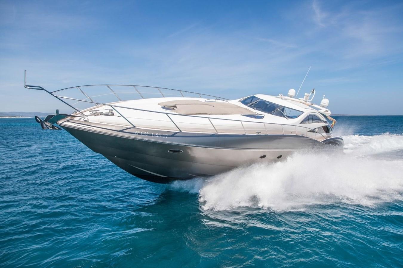 a boat splashing in the water aboard LE CHIFFRE Yacht for Sale