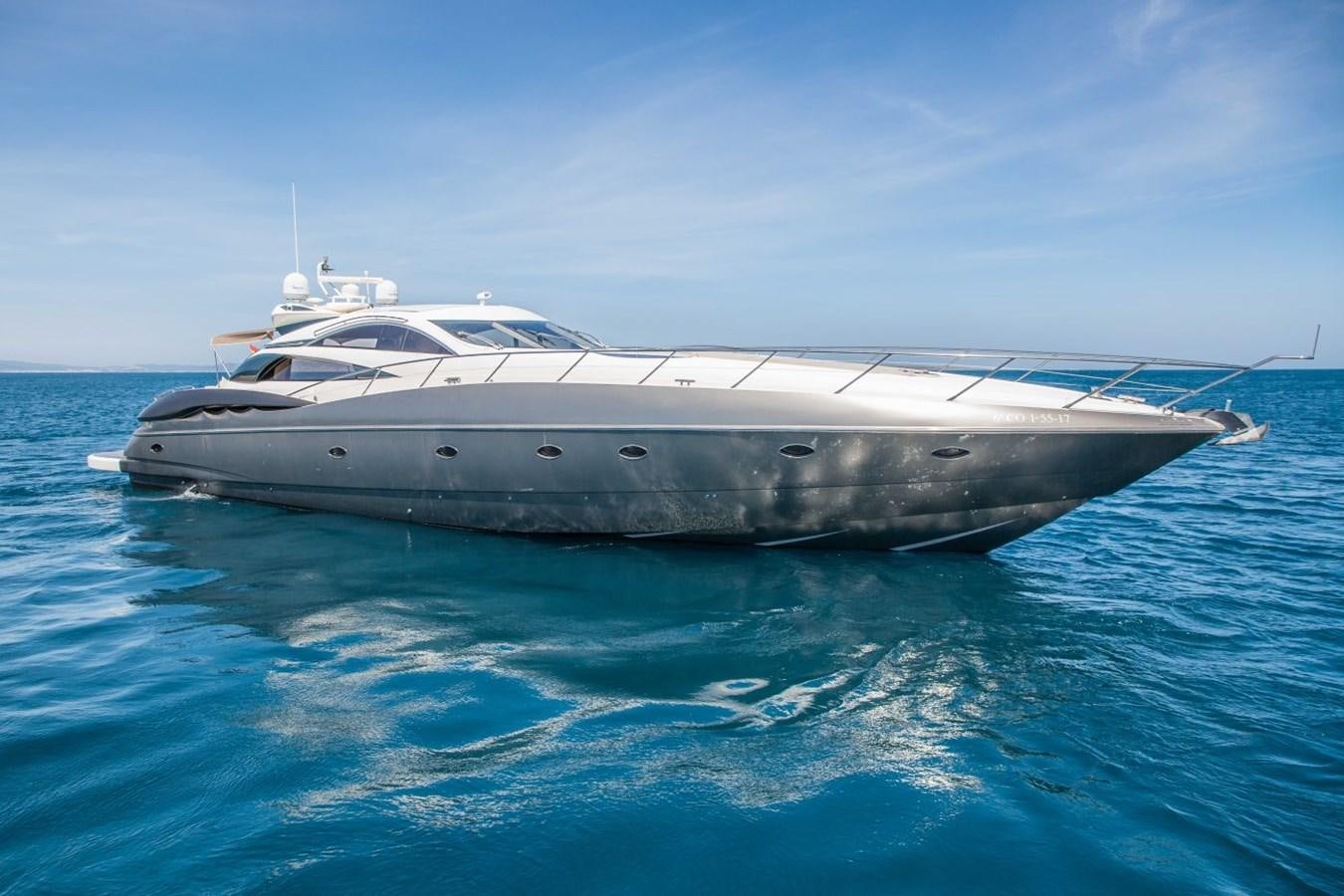 a white yacht in the water aboard LE CHIFFRE Yacht for Sale