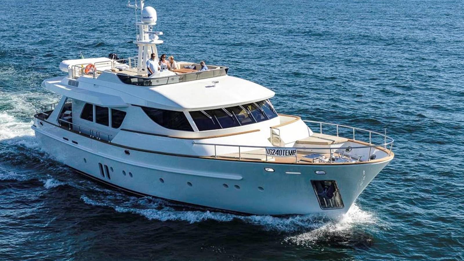 a boat in the water aboard UNICA Yacht for Sale