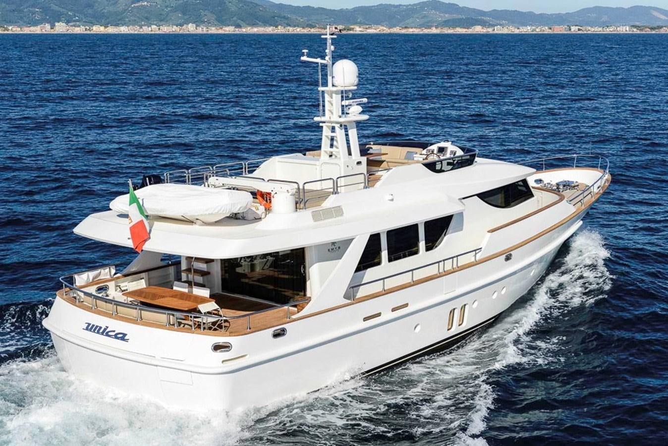 a boat on the water aboard UNICA Yacht for Sale