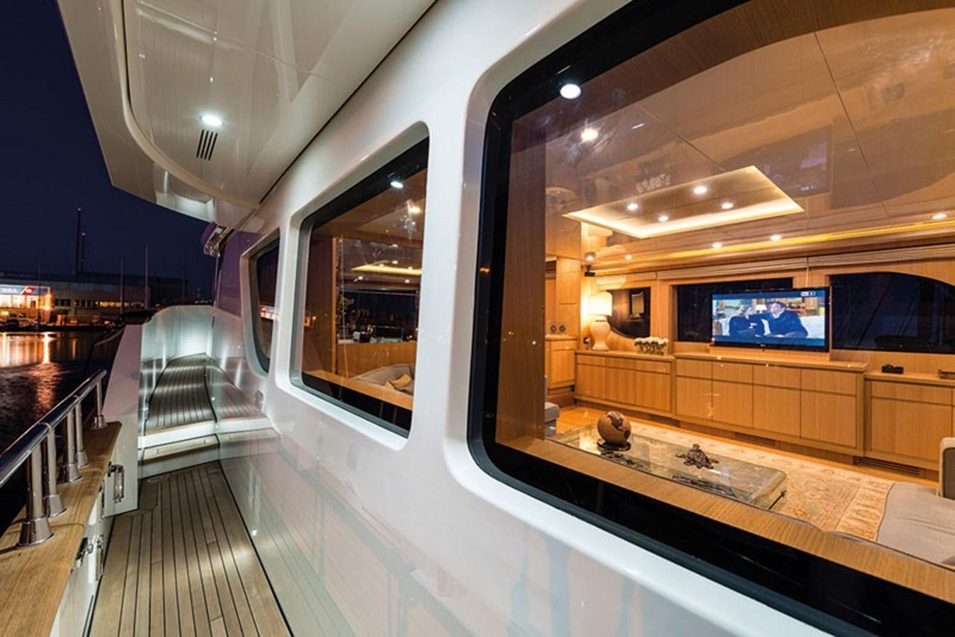 inside of a train aboard UNICA Yacht for Sale