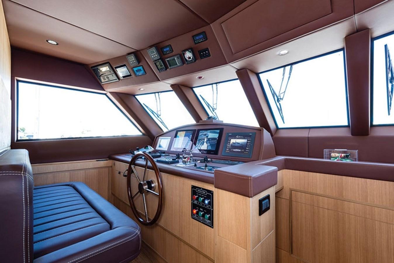 inside of a vehicle aboard UNICA Yacht for Sale