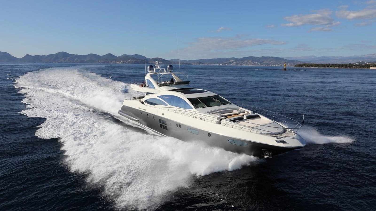 a boat on the water aboard PATRONESS Yacht for Sale