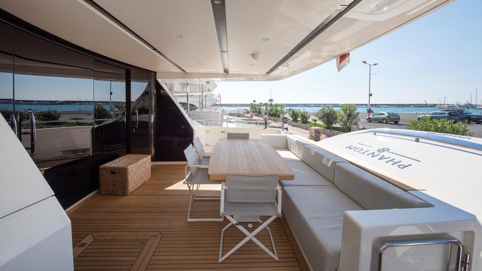 a boat on a deck aboard 2015 SANLORENZO SL96 #623 Yacht for Sale