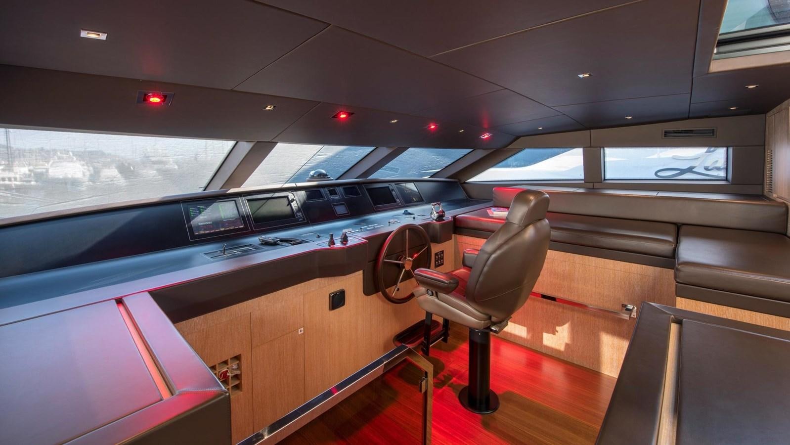 a vehicle with a seat aboard 2015 SANLORENZO SL96 #623 Yacht for Sale