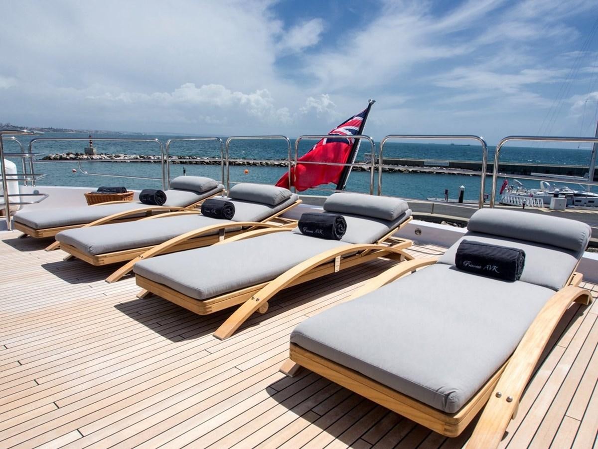 a deck with boats on it aboard ALESSANDRA III Yacht for Charter