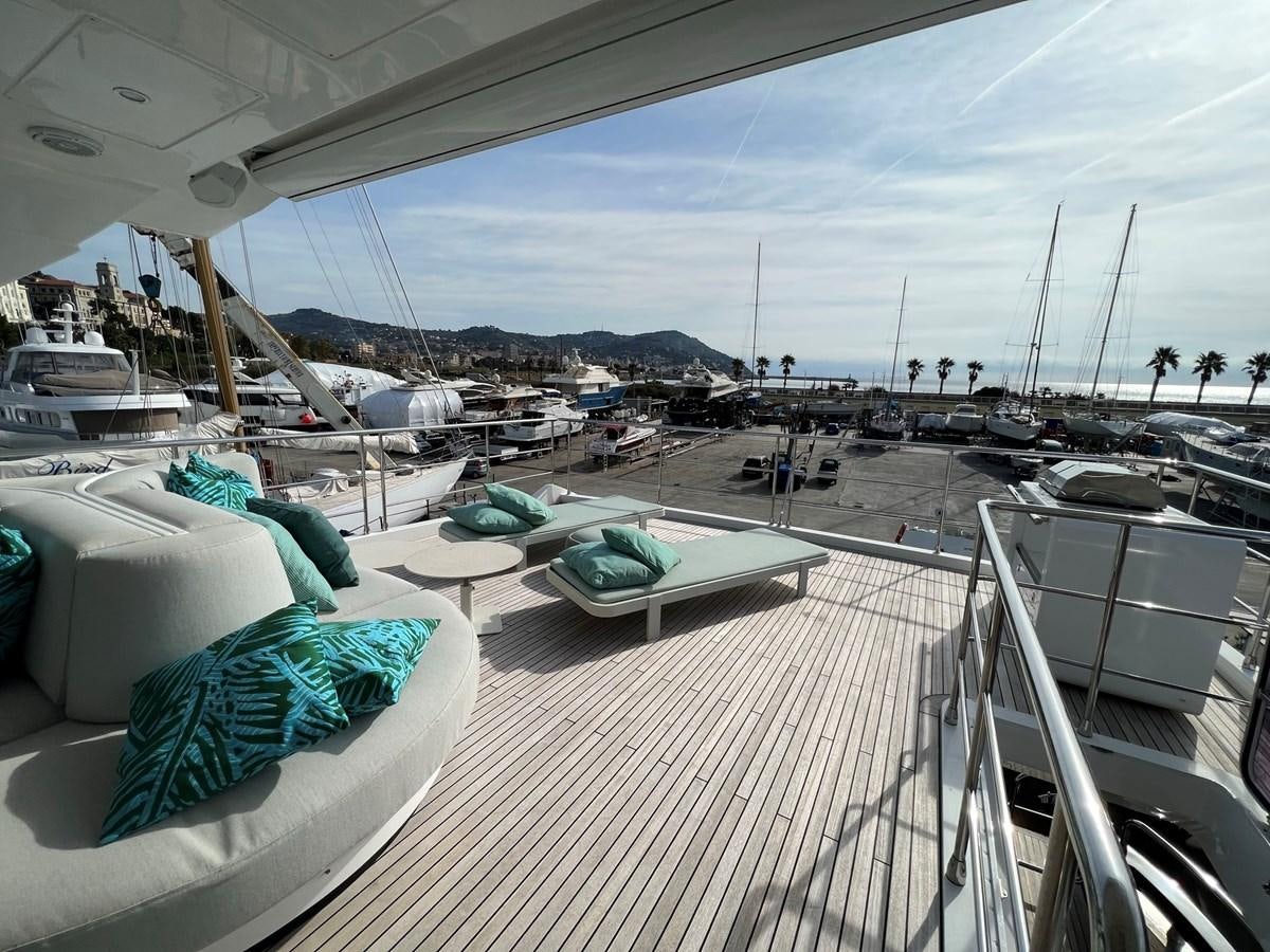 a deck with boats on it aboard QUEEN ANA Yacht for Sale