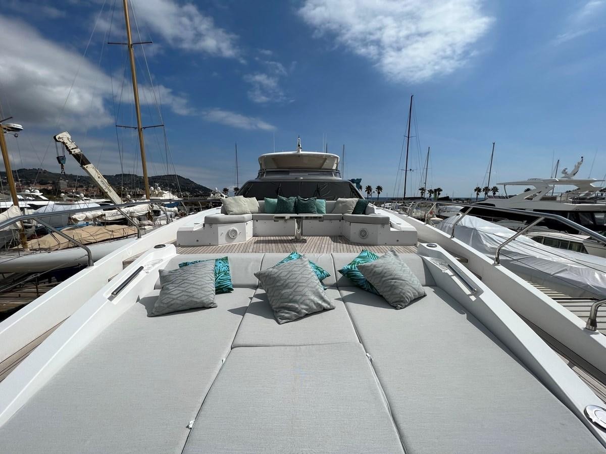 a boat docked at a pier aboard QUEEN ANA Yacht for Sale